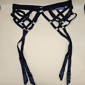 Victoria's Secret Very Sexy Strappy Balconette Rings Waist Garter Size XS